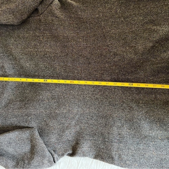 VINTAGE Tweed Jacket M Gray Barleycorn 100% Wool Donegal Blazer Sport Coat 43R - Picture 11 of 13